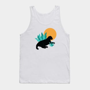 Sunday chillout with black panther Tank Top